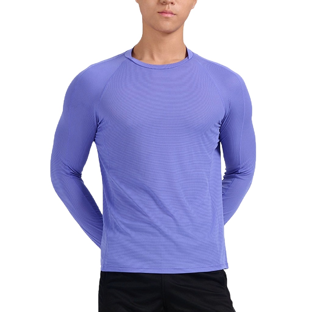 Lightweight Oversized Gym Long Sleeve Sport Shirt Compressed Build Up Men Jersey T Shirt