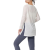 Women's Loose Top Breathable Cotton T-Shirt Summer Fitness & Yoga Cover-Up Outer Wear
