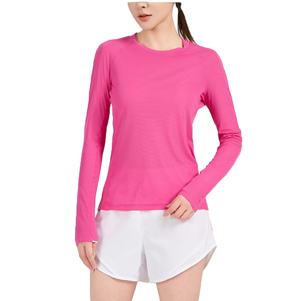 Custom Women's Long Sleeve Shirts Advantageous Workout Yoga Crop Top Fitness Yoga Sports Gym Shirt
