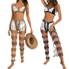 Women's Cover Up Beach Pants Hollow Out Drawstring High Elastic Waist Swimsuit Beach Cover Up Pants