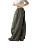 Slim waist trousers drawstring version air pants loose casual pants