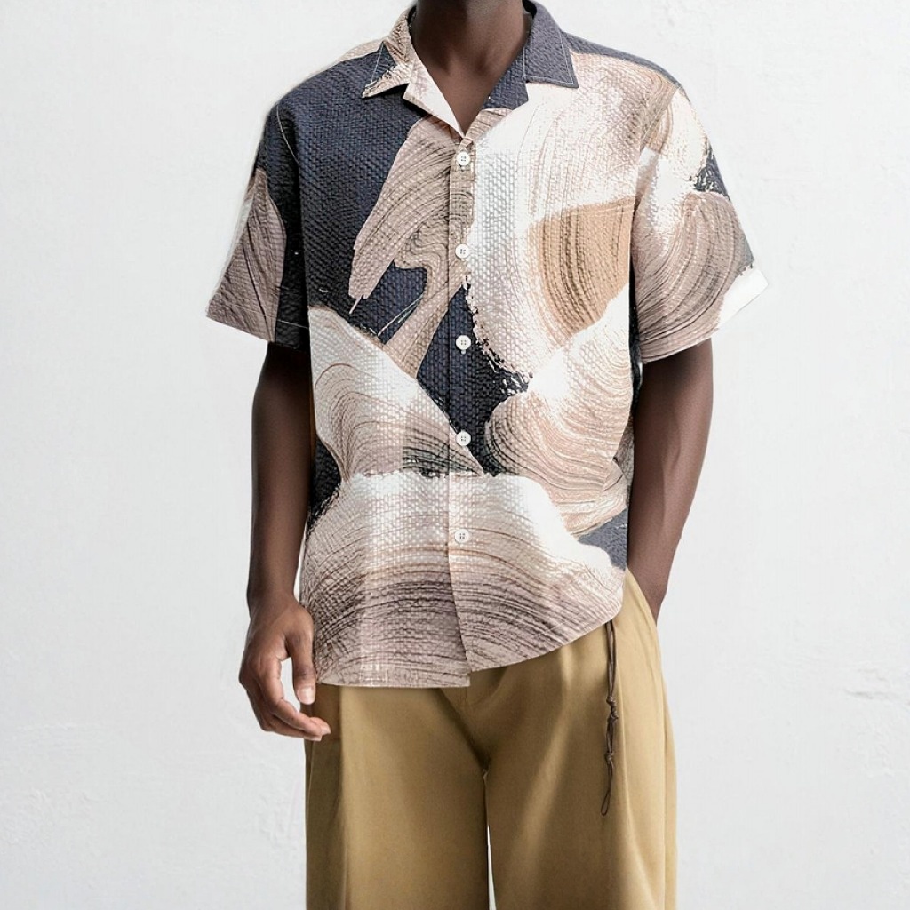 ABSTRACT Print Casual Resort Shirt