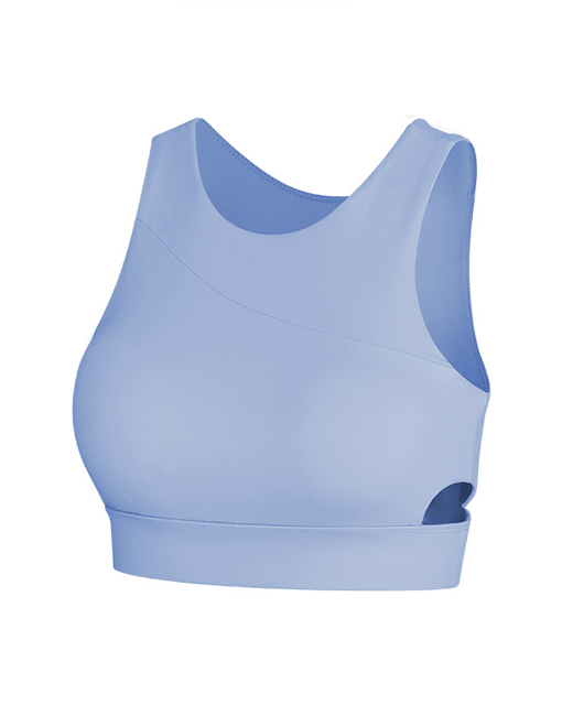 Wholesale Women Cutout Bra Adjustable Side Breast Tightening Support Seamless Bra Thin Breathable Yoga Sports Bra