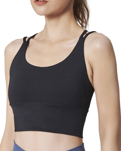 Fashion Workout Gym Wear Yoga Bra Sport Ladies Women Exercise Cross Strap Sport Bra Top Push Up Breathable Running Vest Bra for Fitness Sportswear Gym