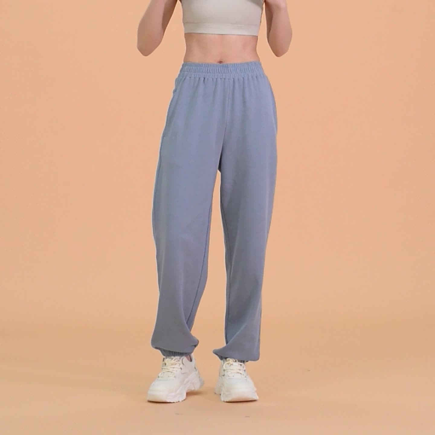 Women's Cozy Yoga Joggers Pants Loose Workout Sweatpants Comfy Lounge Pants with Pockets