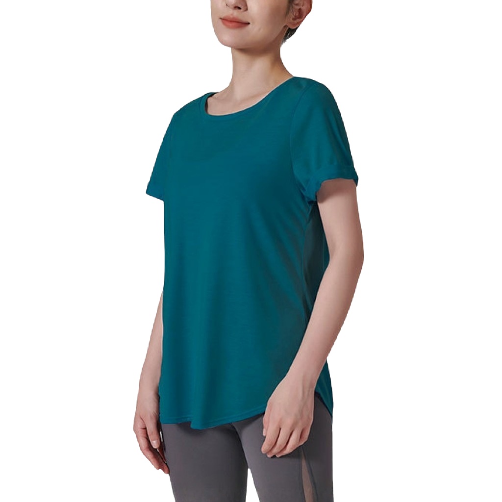Wholesale Losse Quick Dry Yoga Gym Wear Women Slim Fit Crop Top T Shirt