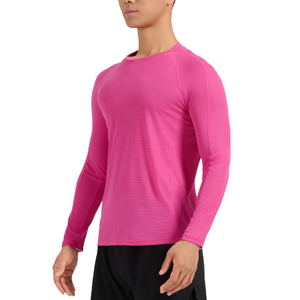 Lightweight Oversized Gym Long Sleeve Sport Shirt Compressed Build Up Men Jersey T Shirt