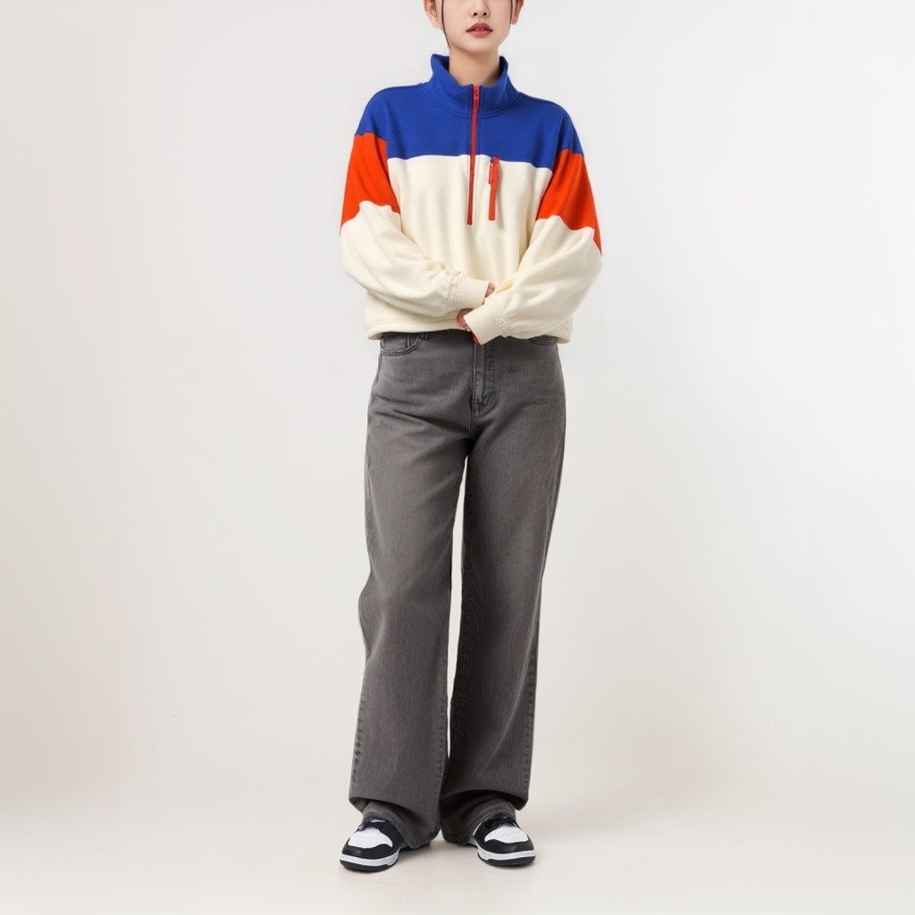 Women's Drawstring Long Sleeve Half zip up Cropped pullover Casual Plain Hoodies for Women Workout Crop Tops Sweatshirt 