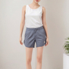 Shorts for Women High Waisted Wide Leg Elastic Waist Stretchy Denim Jorts Summer Causal Shorts with Pockets