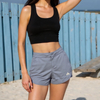 Shorts for Women High Waisted Wide Leg Elastic Waist Stretchy Denim Jorts Summer Causal Shorts with Pockets