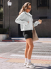 Womens Zip Up Hoodies Jackets Cropped Sweatshirts Fleece Fall Outfits Casual Comfy Y2k Tops Winter Clothes 2025