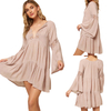 Coverup Summer Dresses for Women Casual Loose Long Sleevele Sundresses