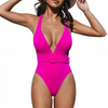 Women Swimsuit One Piece Bathing Suit Deep V Neck