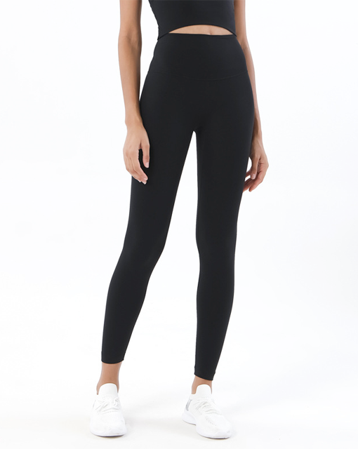 High waist brushed Quick-drying nine-point Workout Gym Legging Solid Yoga Pants Women Scrunch Butt Lift Workout Tight Fitness Yoga Leggings