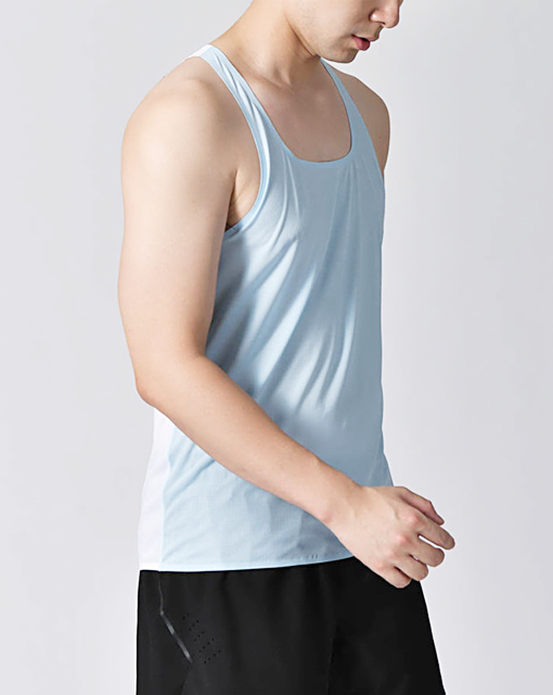 Ice Silk Workout Tank Tops Quick Dry Plus Size Men’s Muscle Vests Custom Running Singlet Men Gym Tank Top
