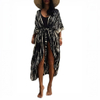 Women's Beach Cover Ups Open Front Tie Dye Swim Cover Up Swimsuit with Belts