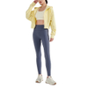 Long Sleeve Comfort Sports Hoodie Full Zip Running Shirt Sports Top Yoga Jacket