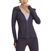 Custom Logo Sportswear Workout Quick Dry Women Full Zip Sports Shirts Zipper Fitness Gym Tops Yoga Jacket