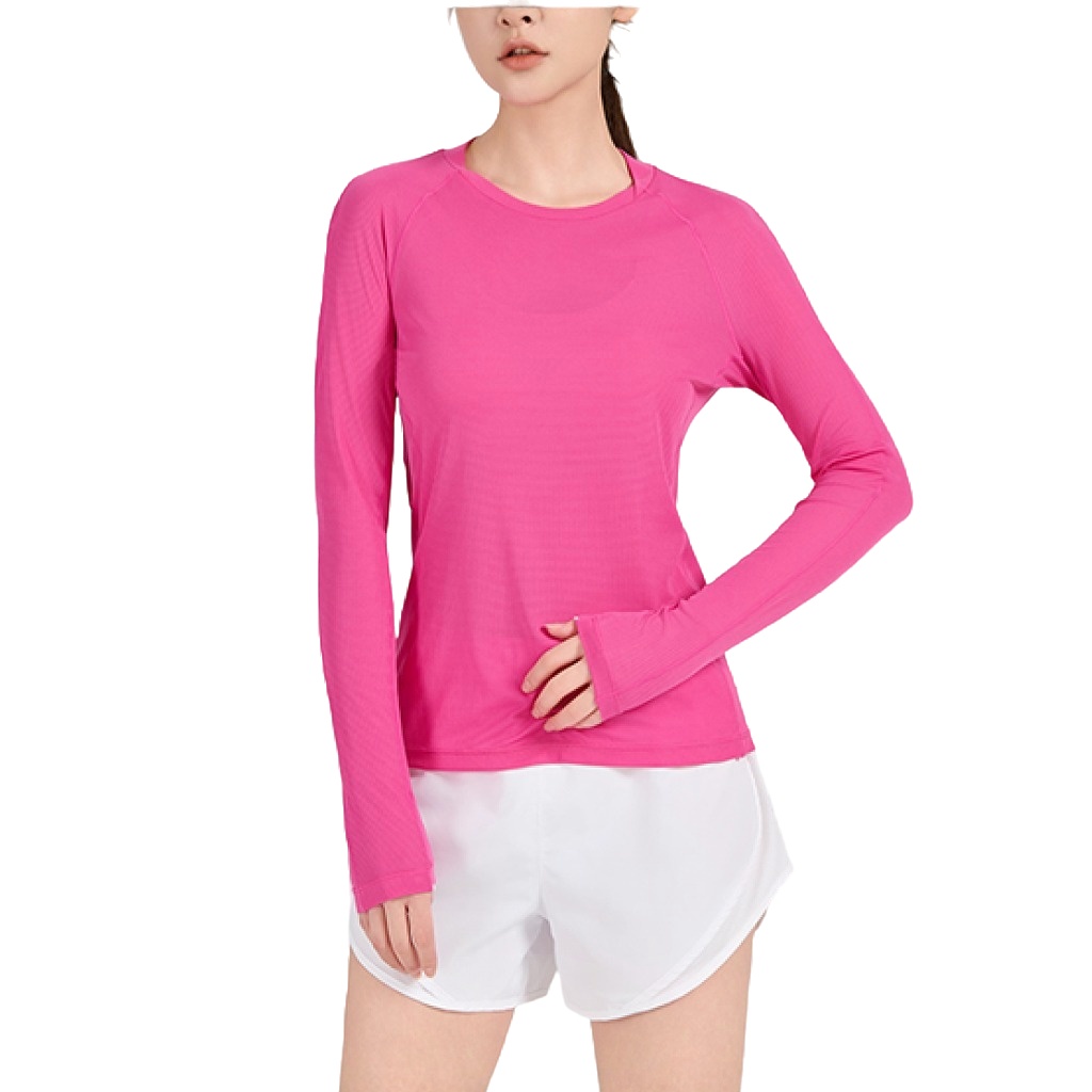 Custom Women's Long Sleeve Shirts Advantageous Workout Yoga Crop Top Fitness Yoga Sports Gym Shirt