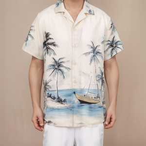 Summer Beach Holiday Vacation Aloha Shirts for Men