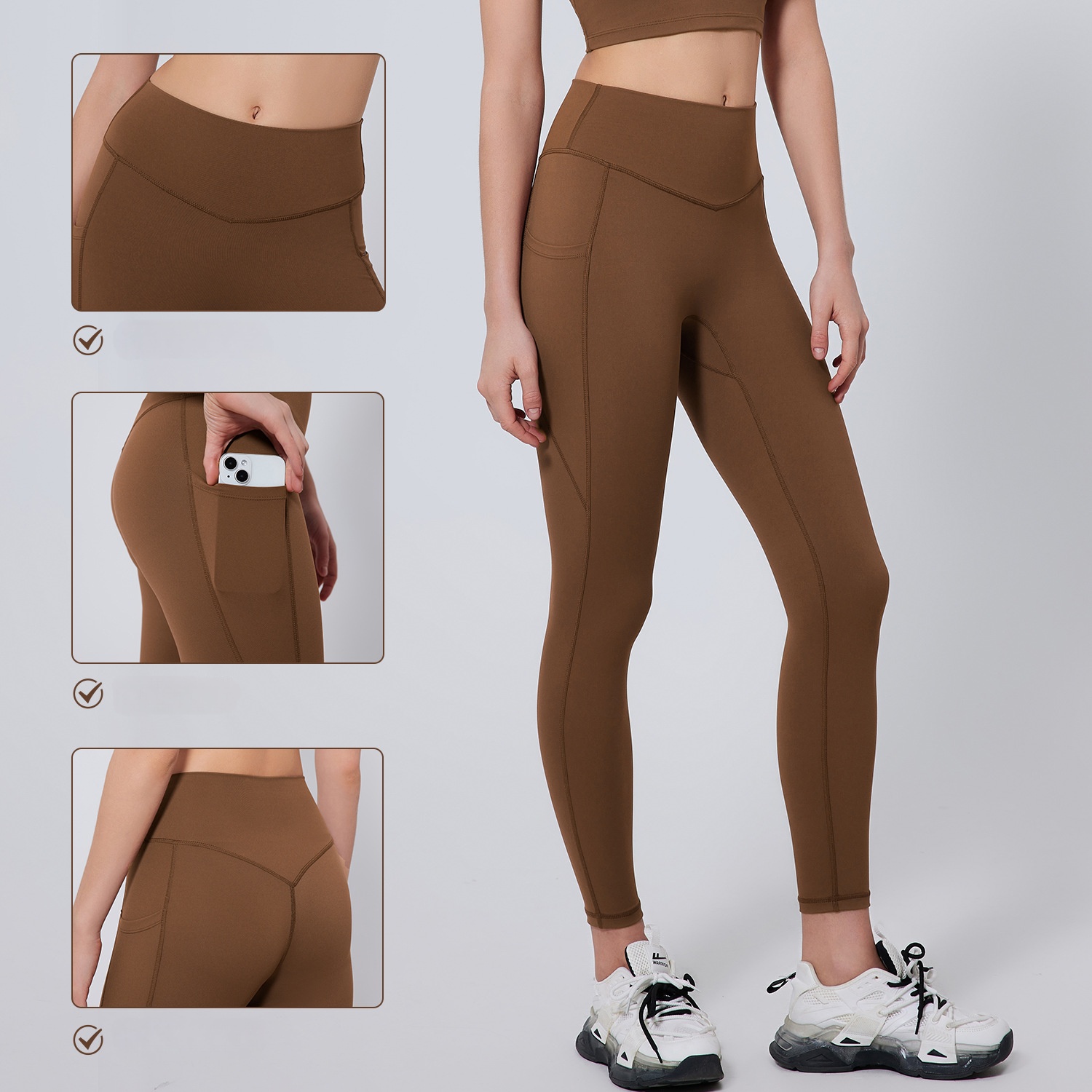 Workout sets for women cross back sports bra high waist leggings 2 piece gym yoga outfits workout clothes sets