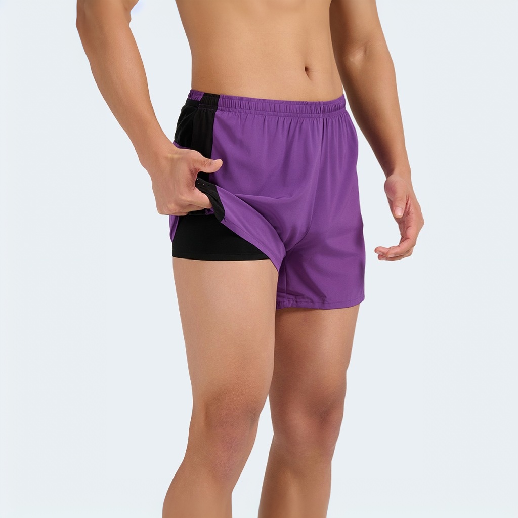 Mens Summer Fashion Quick Dry Elastic Waist Shorts Lightweight Breathable Athletic Workout Gym Shorts