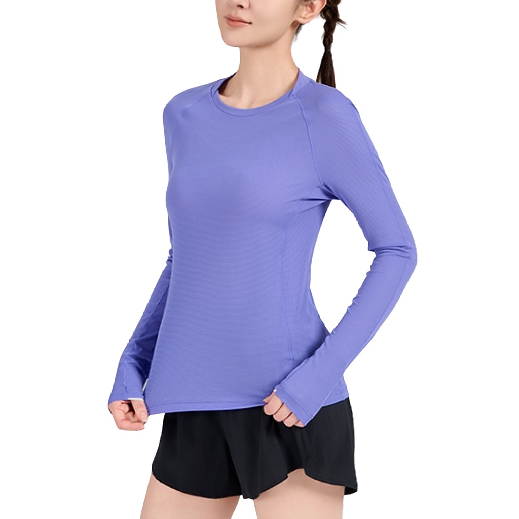Custom Women's Long Sleeve Shirts Advantageous Workout Yoga Crop Top Fitness Yoga Sports Gym Shirt