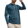 Mens Shirts Long Sleeve Casual Outdoor Hiking T-Shirts Lightweight half zip Shirts sportswear 