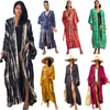 Women's Beach Cover Ups Open Front Tie Dye Swim Cover Up Swimsuit with Belts