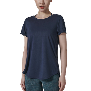 Wholesale Losse Quick Dry Yoga Gym Wear Women Slim Fit Crop Top T Shirt