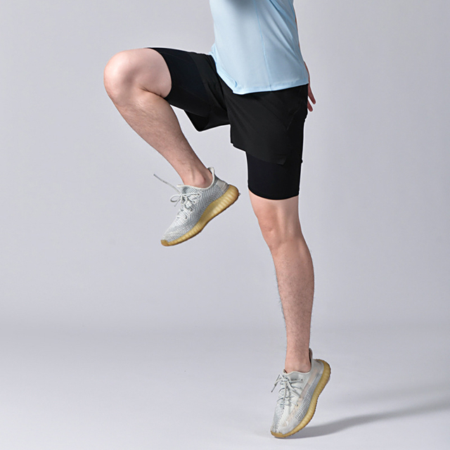 Custom Compression 2 In 1 casual wear men’s summer shorts Gym Short Workout Sports Running Men’s Shorts