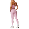 Womens Workout Sets Two Piece Cross Back Tank Top Matching High Waist Leggings Sets Gym Outfits Work Out Clothes