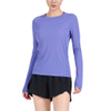 Custom Women's Long Sleeve Shirts Advantageous Workout Yoga Crop Top Fitness Yoga Sports Gym Shirt