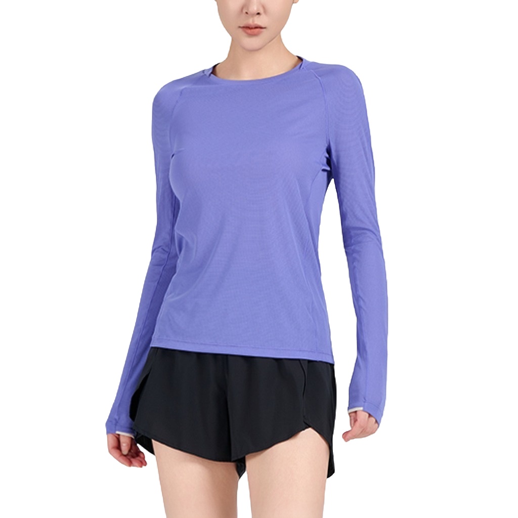 Custom Women's Long Sleeve Shirts Advantageous Workout Yoga Crop Top Fitness Yoga Sports Gym Shirt
