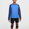 Boys Two Piece Rash Guard and Swim Trunks Outfit Set Kids Short Sleeve Swimsuit