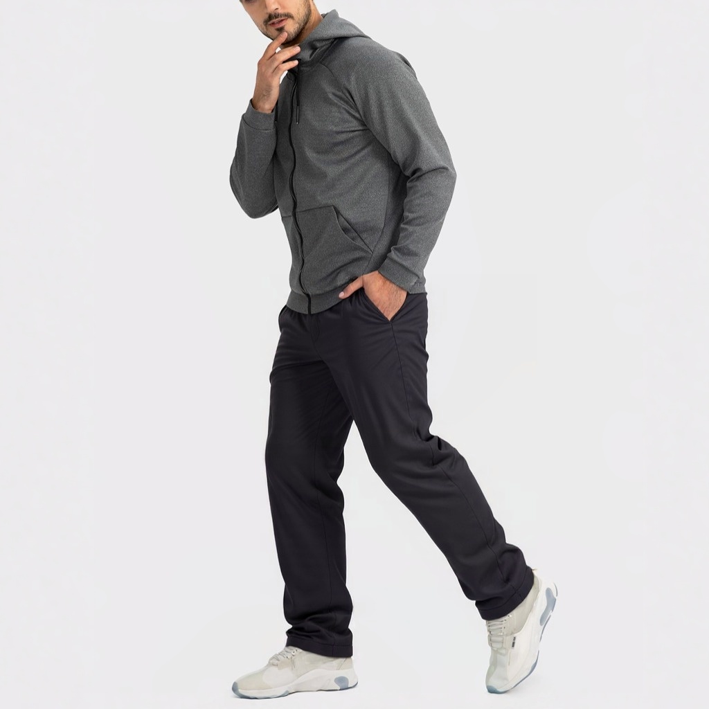 Men's Casual Lightweight Stretch workout pants Summer Relax Fit Drawstring Elastic Waist Beach Pants