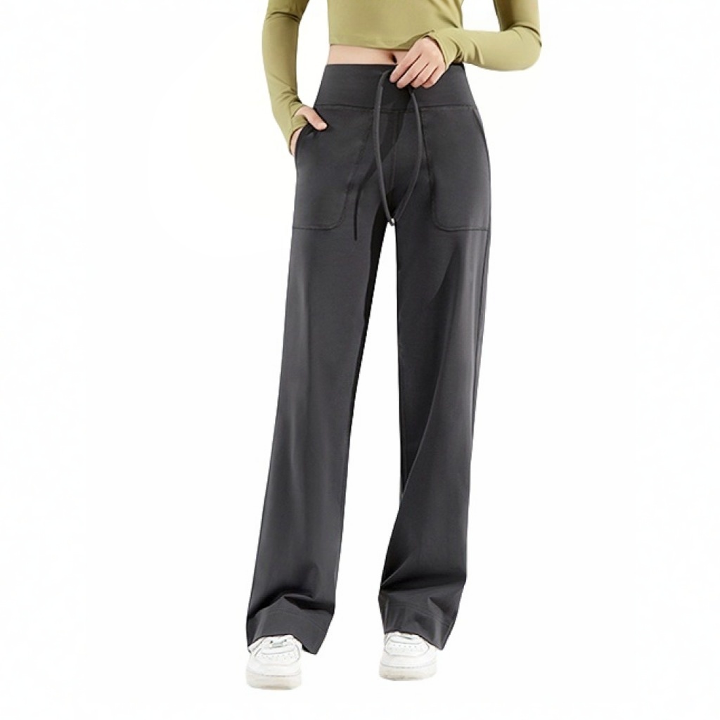 Winter Thick Fleece Sports Pants Cotton Loose Casual Straight Leg Pants Warm Trousers Women Workout Sweatpants