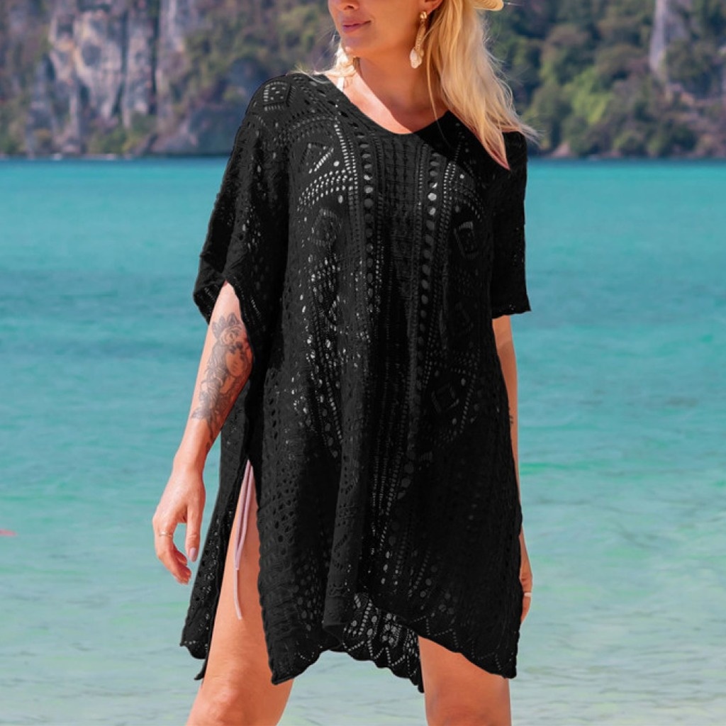 Women's Summer Swimsuit Bikini 2025 Beach Swimwear Crochet Cover up
