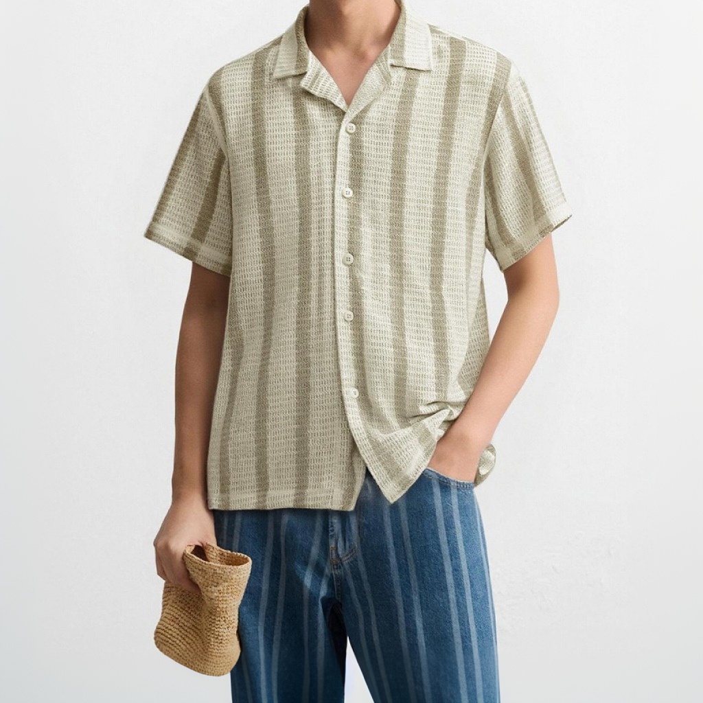 Relaxed Fit Crochet Short Sleeve Tops