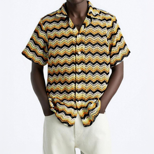 Knitting Casual Shirt Hawaiian Shirts