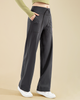 Winter Thick Fleece Sports Pants Cotton Loose Casual Straight Leg Pants Warm Trousers Women Workout Sweatpants