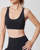 Custom Wholesale Women Thin Shoulder Straps Gym Outfits Fitness Running Sports Underwear Sports Yoga Bra