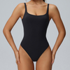One Piece Workout Jumpsuits for Women Backless Tummy Control Sleeveless Jumpsuits Scrunch Yoga Romper Jumpsuit