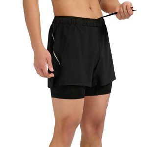Men’s Athletic Wear Quick Dry Tight 2 In 1 Jogger Sports Shorts Running Gym Fitness Shorts for Men