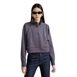 Hoodies for Women Half Zip Up Cropped Sweatshirts Jackets Casual Comfy Gym Tops Fall Outfits Winter Clothes 2025