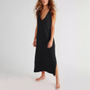 Women's 2025 Summer Spring Casual Sundress Beach Vacation Hollow Out slit Sleeveless Tank V neck Coverup Long Dresses