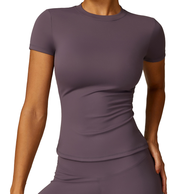 Women's Dry Fit Short Sleeve T Shirts, Athletic Workout Tee Tops for Gym Yoga Running