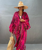 Women's Beach Cover Ups Open Front Tie Dye Swim Cover Up Swimsuit with Belts