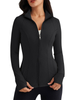 Women's Workout Yoga Jacket Full Zip Running Track Jacket