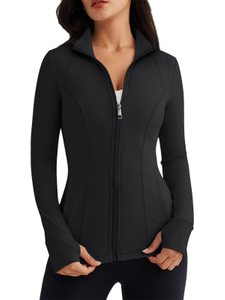 Women's Workout Yoga Jacket Full Zip Running Track Jacket